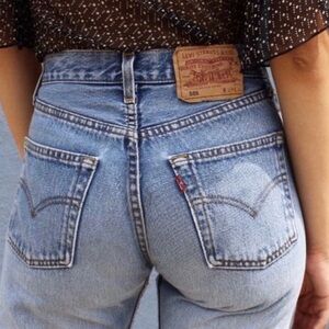 Vintage Levis Original 501 - five pocket high waist Jeans